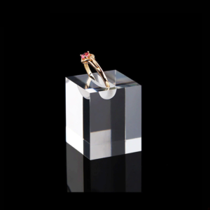 China Acrylic Jewelry Display | T-bar | Store Fixture - SOONXIN 13 Square Plexiglass Ring Holder