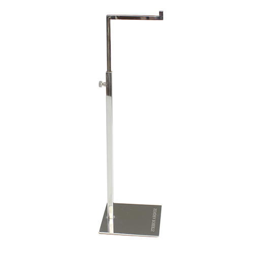 Custom Handbag Stand | Purse Holder | Clutch Display Whosale- SOONXIN 2 Chrome Single Handbag Stand with Square Hook