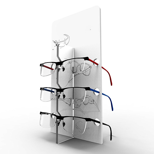 Acrylic Eyewear Display | Sunglasses Rack Wholesaler - SOONXIN 13 Retail Standard Eye Glass Optical Rack
