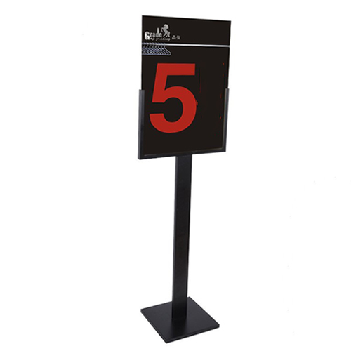 Jinxin-Office Supplies A3/A2 Sign Holder,Pedestal Poster Stand for Wedding Show Display Advertising Sales of Display,Square Base Color : Silver, Size : A3