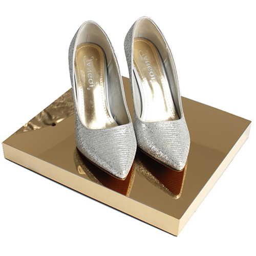 Metal Shoe Riser | Display Fixture | Footwear Organizer - SOONXIN 28 Top Quanlity Titanium Gold Props Tray