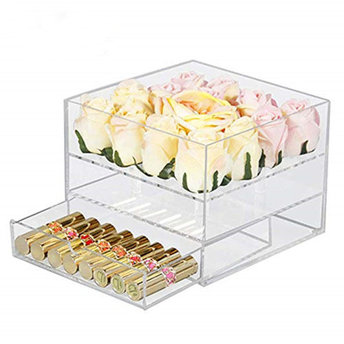 Acrylic Plexiglass Flower Box
