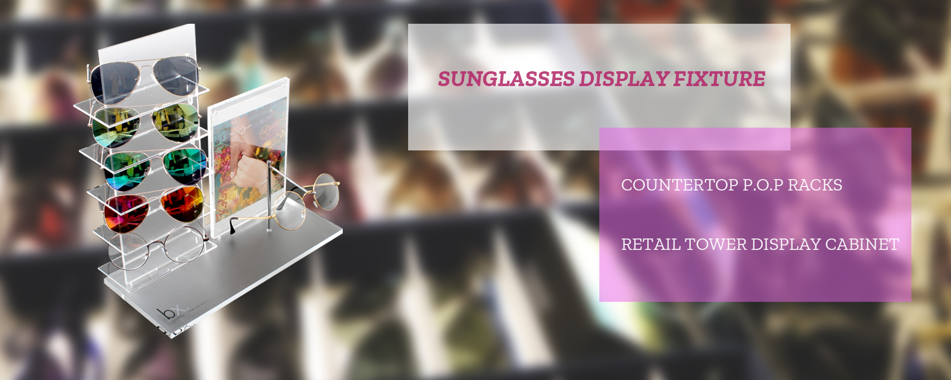 acrylic eyewear displays