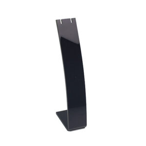 China Acrylic Jewelry Display | T-bar | Store Fixture - SOONXIN 39 Bending Curved Black Acrylic Necklace Jewelry Stand