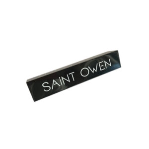 UV Printing Acrylic Logo Blocks | Signs & Branding Manufacturer 18 Black Acrylic PMMA Triangle Sign