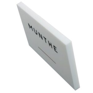 UV Printing Acrylic Logo Blocks | Signs & Branding Manufacturer 14 Custom White Lucite Blocks