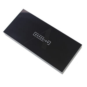 UV Printing Acrylic Logo Blocks | Signs & Branding Manufacturer 22 Glossy Black Acrylic Logo Silk-screen Block
