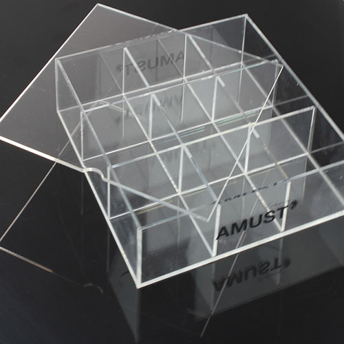 Large and Small Acrylic Compartment Jewelry Storage Tray with Lids