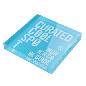 UV Printing Acrylic Logo Blocks | Signs & Branding Manufacturer 10 Personalized Solid Acrylic Logo Signage Plaque