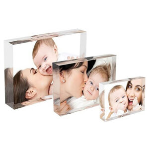 UV Printing Acrylic Logo Blocks | Signs & Branding Manufacturer 53 Plexi Glass Canvas Printing Block Photo Frame