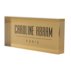 UV Printing Acrylic Logo Blocks | Signs & Branding Manufacturer 11 Rectangle Clear Acrylic Brand Block manufacturers