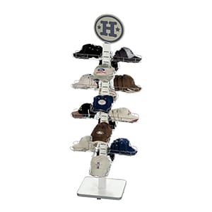 Athletic Metal Multiple Hat Display Rack Wholesale For Retail Store