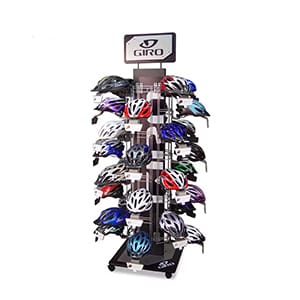 Heavy-duty Floor Standing Bicycle Helmet Rack