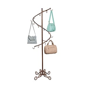 Rococo Metal Purses Display Rack