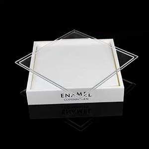 Caixa organizadora de joias de acrílico com tampa transparente