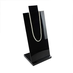 Black Slant Necklace Display Table Stand