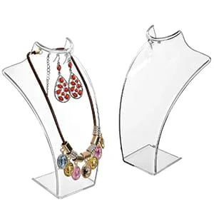 Espositore Per Gioielli In Acrilico Trasparente A 4 Livelli - Torre Porta Collane, Bracciali, Orecchini, Orologi, Anelli