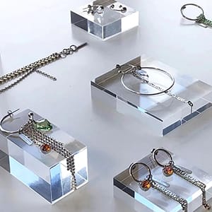 Clear Acrylic Jewelry Display Blocks