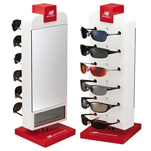 Rotatable Spectacle Display Rack With Logo Sign