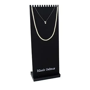 Velvet Lined Necklace Display Stand With Logo