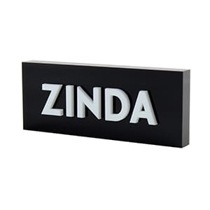 Acrylic Block With 3D Letter Logo