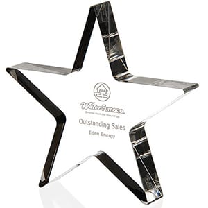 Clear Pentagram Acrylic Award