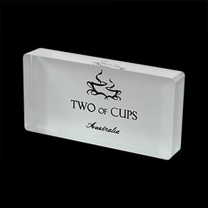 Frosted Acrylic Block With Brand Logo