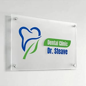 Frosted Acrylic Wall Sign