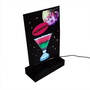 LED Acrylic Poster Stand