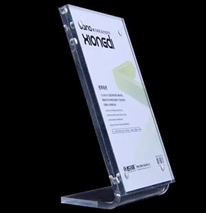 Magnetic-type L-style Slanted Acrylic Sign Holder