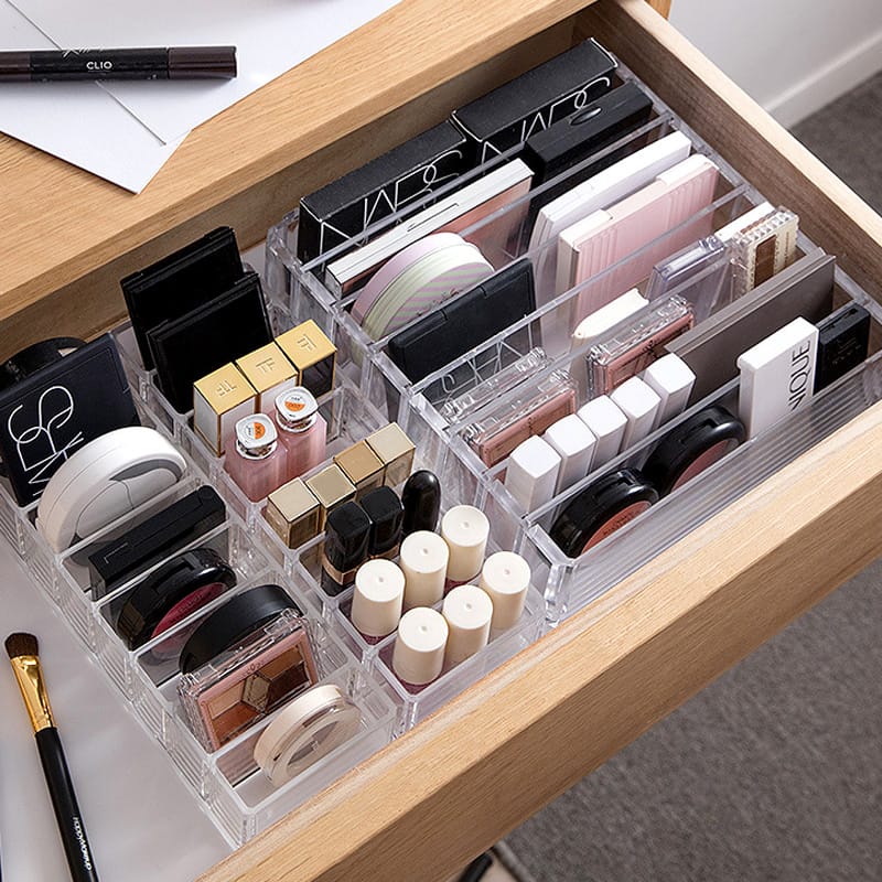 Small acrylic Drawers are a good idea for organizing small things