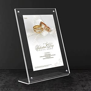 Vertical Acrylic Magnetic Panel Advertise Poster Stand