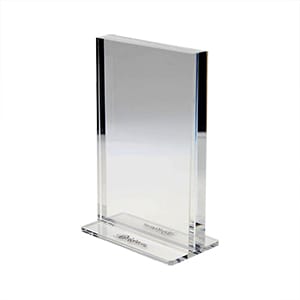 Vertical T-style Acrylic Sign Holder