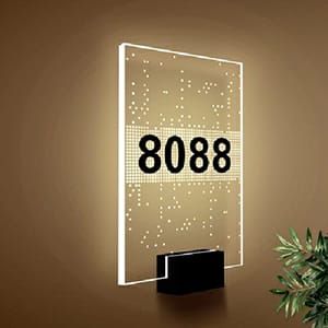 Vertical Wall Mounted Acrylic LED Sign