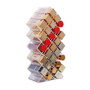 Torre de exhibición de lápiz labial rombo de 28 celdas
