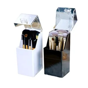 Acrylic Makeup Brushes Box With Lid