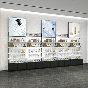 Floor-standing Brand Cosmetic Display Cabinet