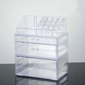 Traditional Clear Acrylic Cosmetic Organizers