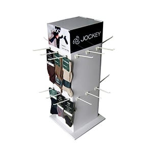 4-side Countertop Socks Display Stand