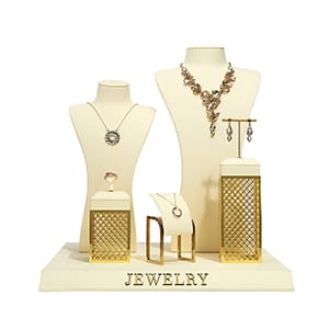Double Busts Jewelry Suite Display Set