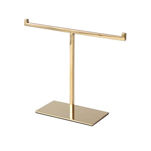 Gold T-bar Necklace Display Stand