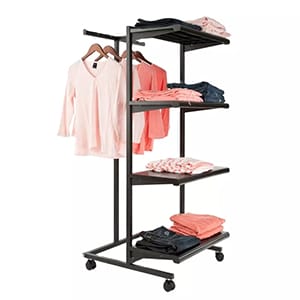 Heavy-duty Moveable Clothes Selling Shelves