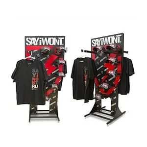 Metal Floor-standing POP T-shirt Display Stand