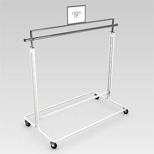 Moveable Metal Clothes Display Rack