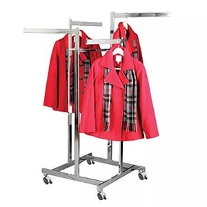 Moveable Metal Coats Display Rack