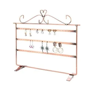 Rose Gold Door-shaped Stand For Multiple Earrings Display