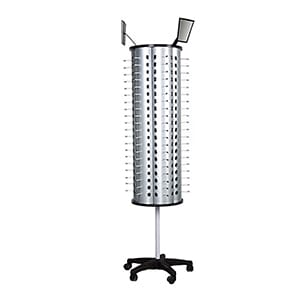Rotatable And Moveable Floor-standing Glasses Display Tower