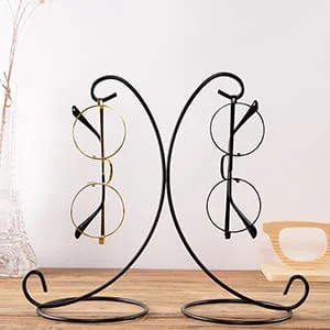 Single Glasses Display Metal Wire Art Stand