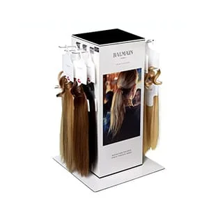 Tabletop Wigs Display Stand With Poster