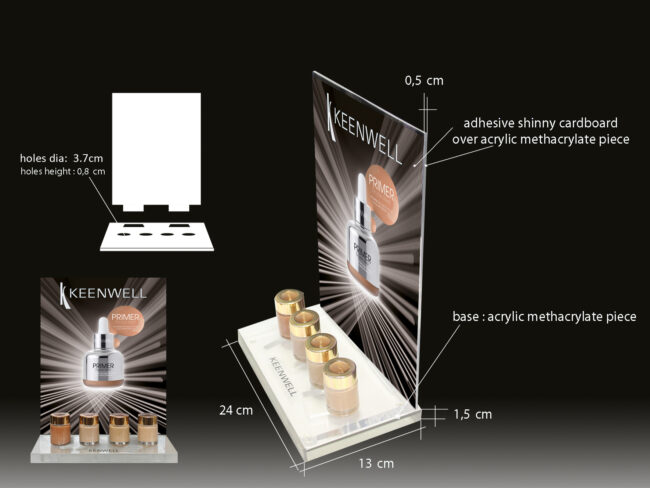 MAKEUP RETAIL DISPLAY STAND Custom Makeup Display Stand